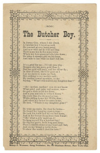 Early Publication of The Butcher Boy